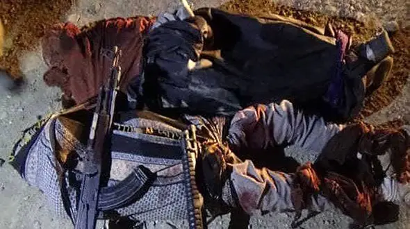 عکس جنازه های 2 شرور بعد از هلاکت در هرمزگان