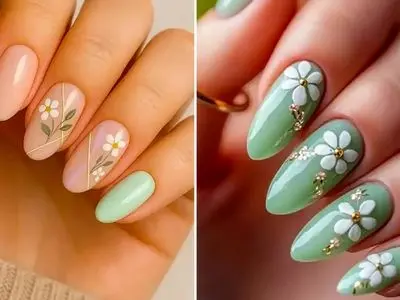 طراحی ناخن با گل؛ 15 مدل ساده و خاص برای مینیمال‌ پسندها