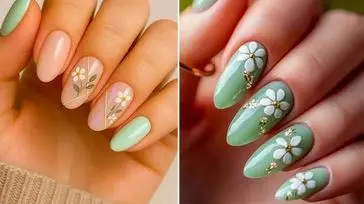 طراحی ناخن با گل؛ 15 مدل ساده و خاص برای مینیمال‌ پسندها