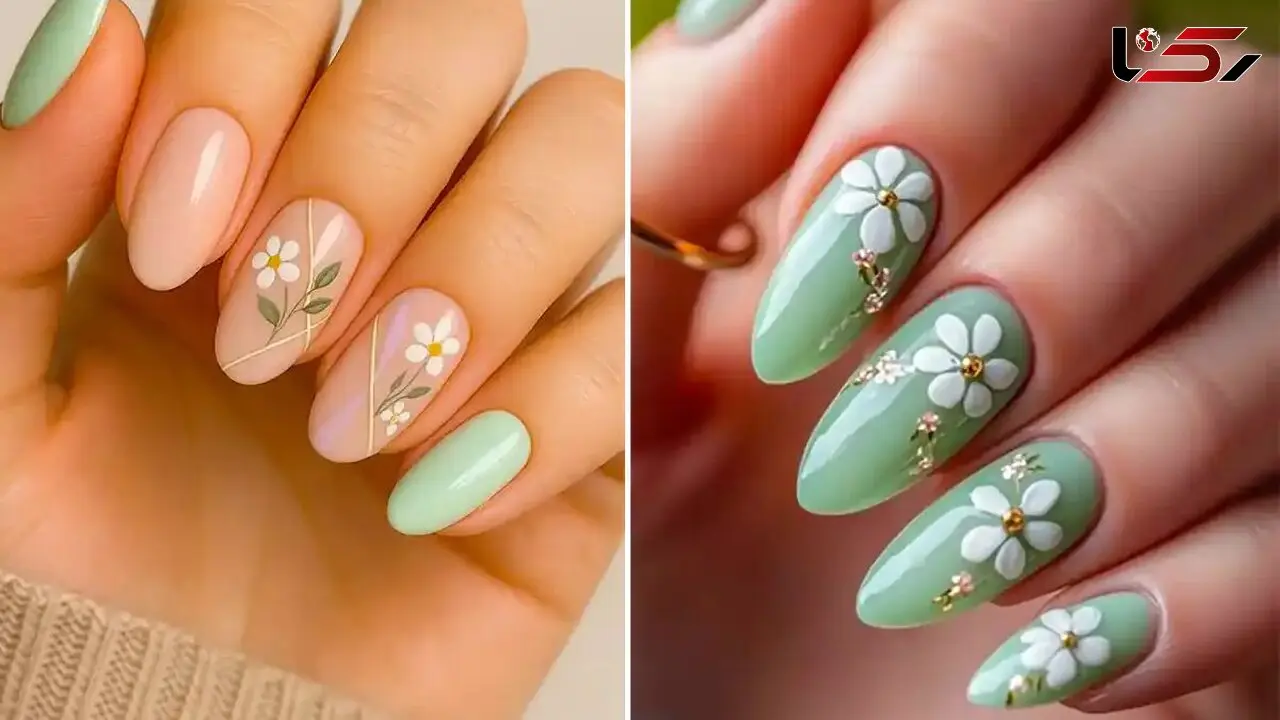 طراحی ناخن با گل؛ 15 مدل ساده و خاص برای مینیمال‌ پسندها