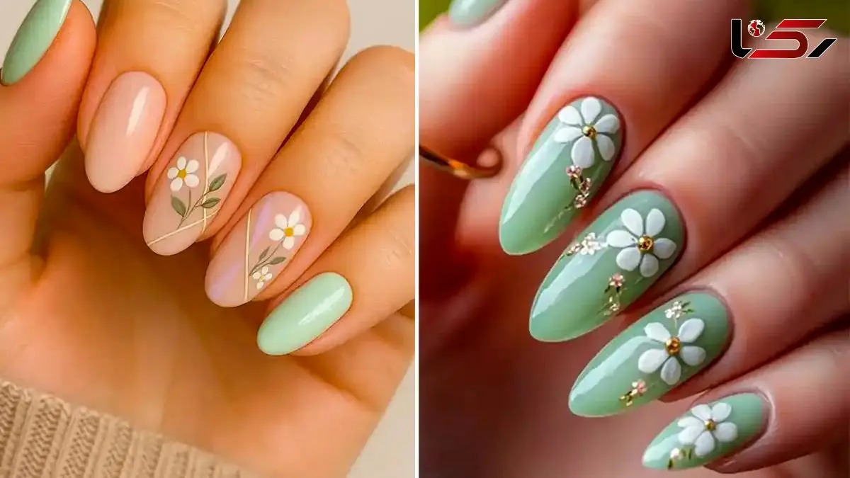 طراحی ناخن با گل؛ 15 مدل ساده و خاص برای مینیمال‌ پسندها