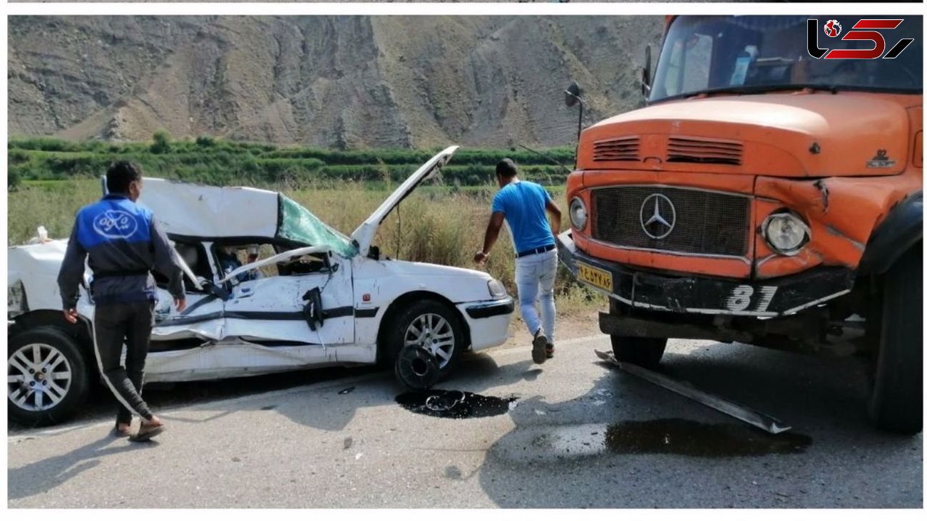 تصادف مرگبار در محور خوش ییلاق گلستان + عکس فاجعه با 2 کشته