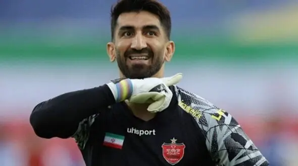 احترام نظامی بیرانوند به هواداران پرسپولیس