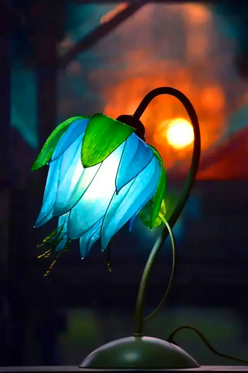 چراغ آویز طرح گل