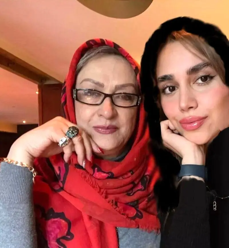 مریم امیرجلالی و نوه اش