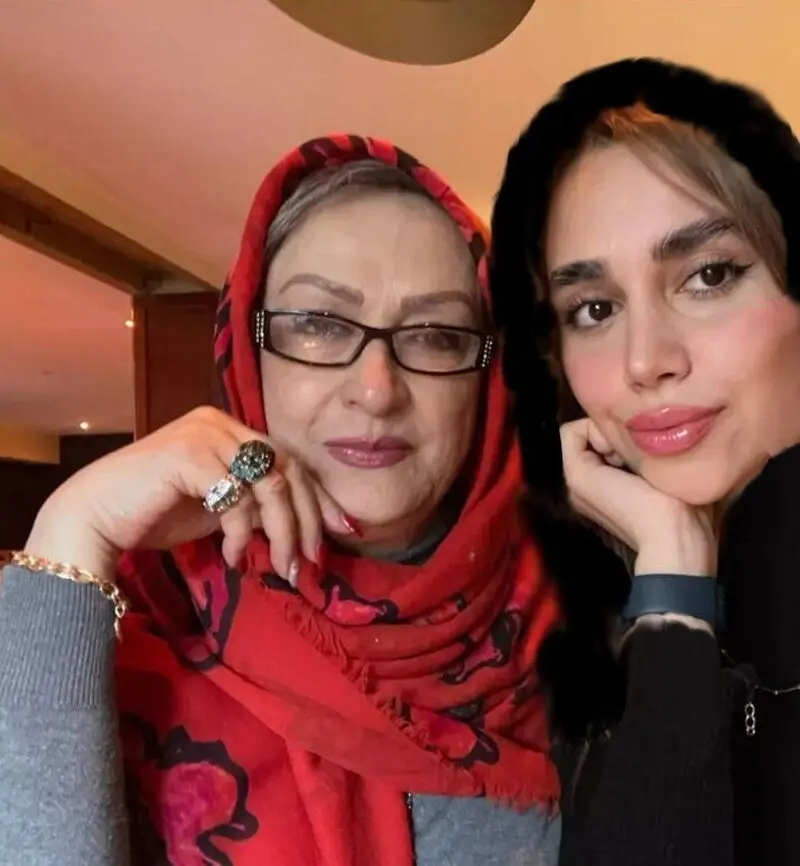 مریم امیرجلالی و نوه اش