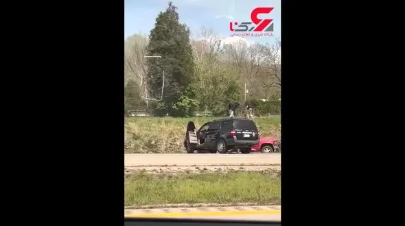 فیلم / تلاش عجیب راننده متخلف برای فرار از دست پلیس 