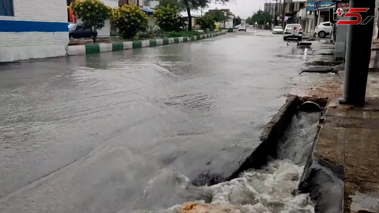 فیلم آبگرفتگی خیابان های دهلران