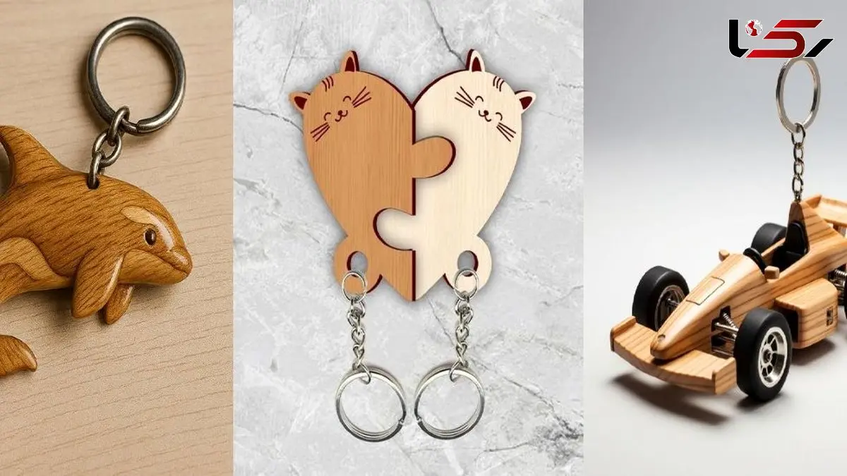 خرید جاکلیدی چوبی دست ساز فانتزی و شیک | 46 مدل جذاب محبوب بین دخترها و پسرها