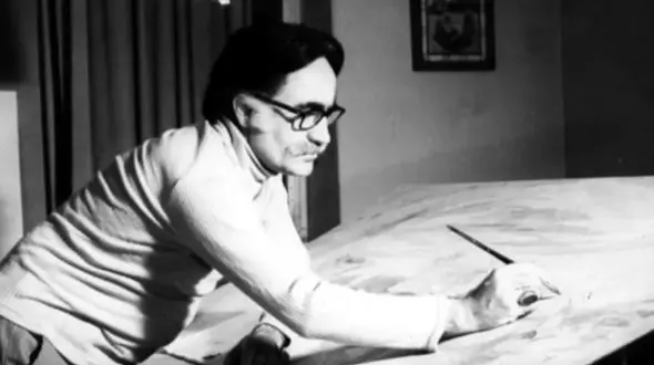 تصاویر کمیاب استاد فرشچیان از سال 1355؛ روایت تصویری