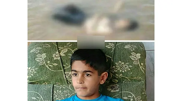 تصویر دلخراش جسد مجتبی 10 ساله / او 20 روز قبل بلای هولناکی سرش آمد+ عکس جسد