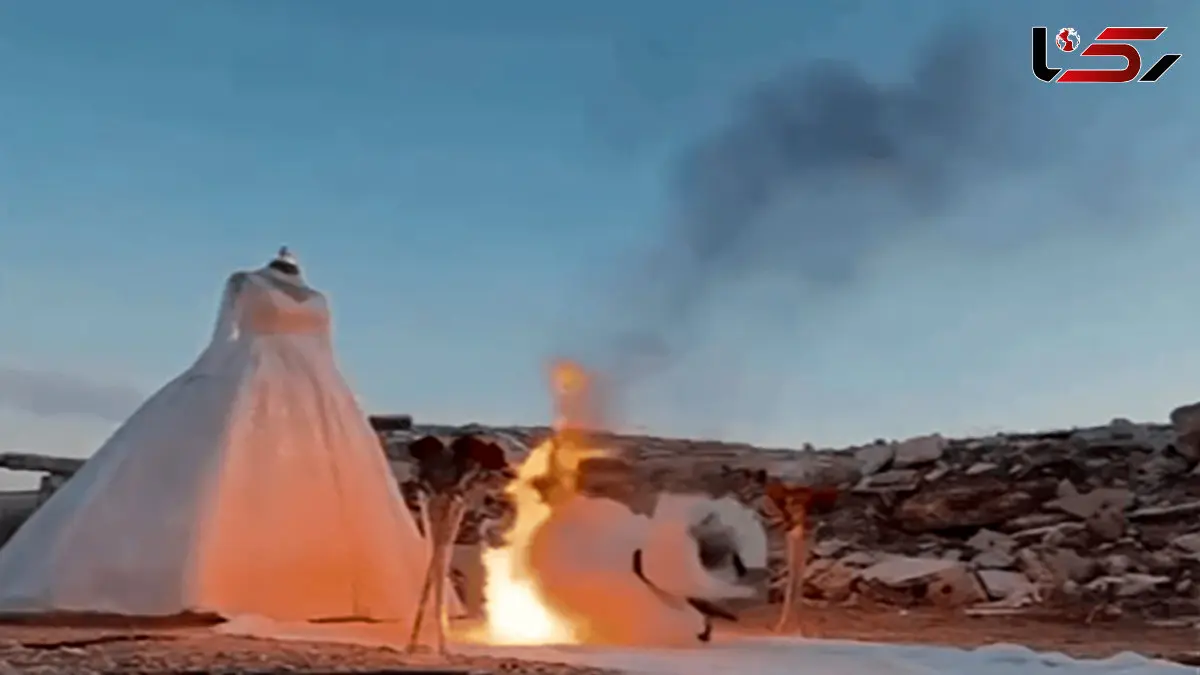 لاکچری‌ترین مراسم عروسی غزه کجا برگزار می‌شود/ غافلگیری مهمان‌ها با آتش زدن لباس عروس در روز جشن  + فیلم 