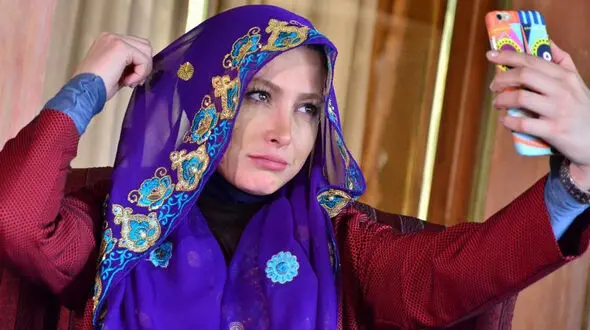 فریبا نادری خلوت عاشقانه خود را لو داد+عکس
