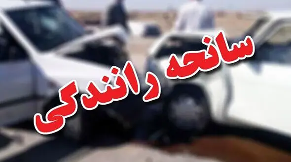 تصادف شدید مینی بوس با کامیون در قزوین 
