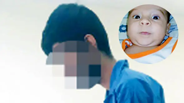 قتل نوزاد در اصرار پدربزرگ و و مادر بزرگ به طلاق عروس  + عکس قاتل و نوزاد 