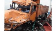 6 کشته در تصادف وحشتناک پراید و کامیون در محور کازرون به شیراز 