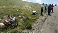 واژگونی موتورسیکلت درناحیه مرزی گنبد یک کشته برجا گذاشت