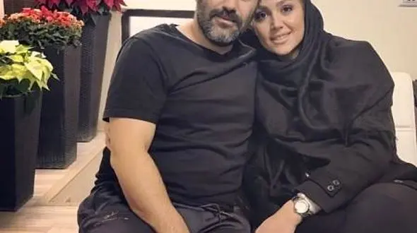 عکس دیده نشده از محسن تنابنده و همسرش روشنک گلپا 
