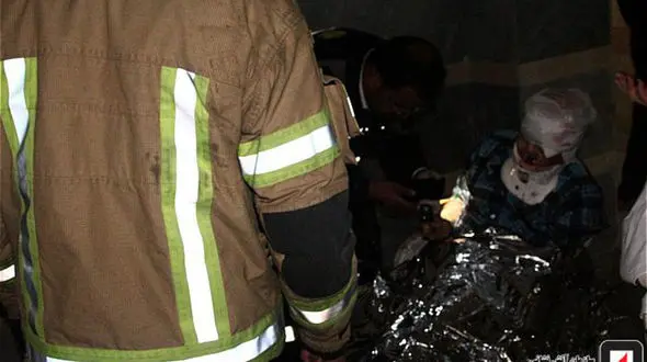 سقوط مرد کهنسال به چاهک آسانسور