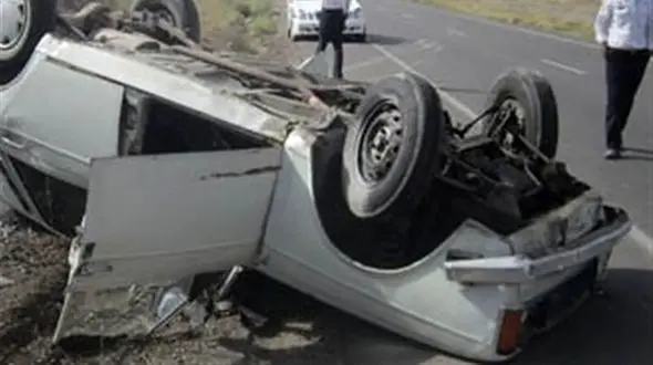 یک فوتی و 3 مصدوم در حادثه واژگونی پیکان در عجب شیر