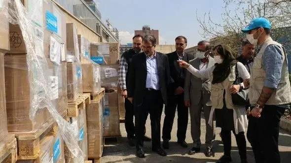 محموله پزشکی یونیسف برای کمک به ایران وارد کشور شد + تصاویر