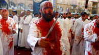 16+ / 5 عکس پر از خون در عاشورای نجف / شمشیرها خون به پا کردند