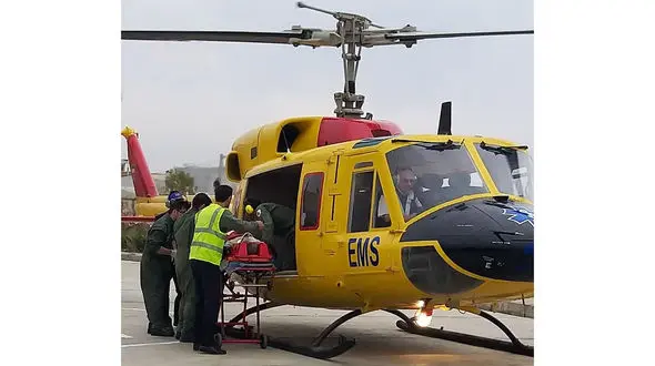 پرواز ورژانس هوایی کرمان برای نجات حادثه دیدگان