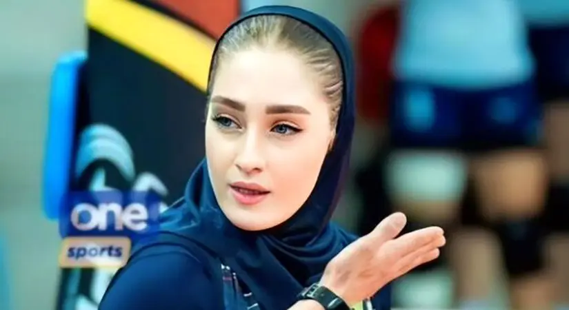 آیتک سلامت زیباترین والیبالیست ایران در لباس عروس / عکس نصفه و نیمه از داماد انشالله جذاب