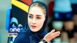 آیتک سلامت زیباترین والیبالیست ایران در لباس عروس / عکس نصفه و نیمه از داماد انشالله جذاب