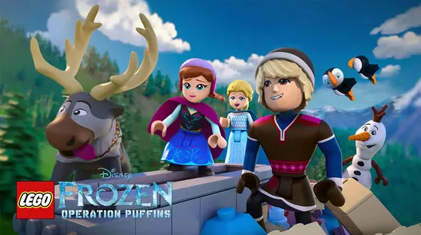 فیلم تریلر لگو فروزن مأموریت پافین ها Lego Disney Frozen Operation Puffins
