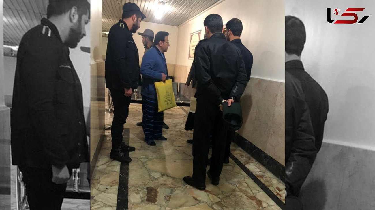 عابر بانک پرسپولیس با لباس زندان در دادگاه + عکس