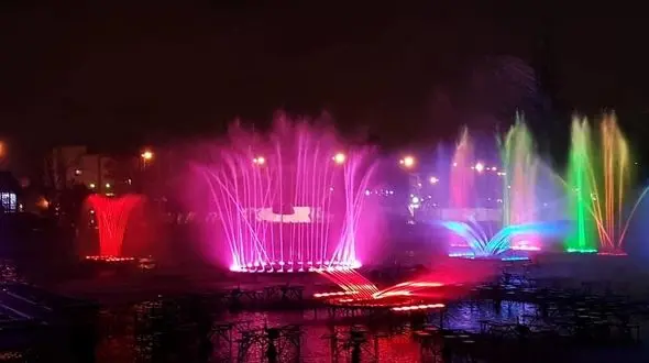 راه اندازی مجدد آبنمای موزیکال بوستان ملت رشت