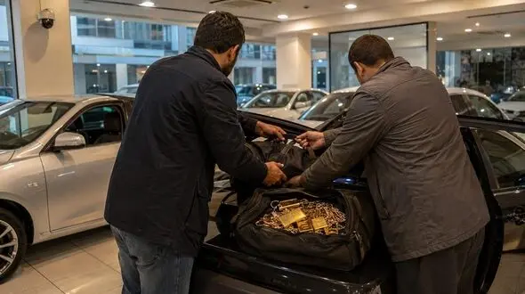 فیلم و عکس چهره باز یک زن و 2 مرد تحت تعقیب / سناریوی هالیوودی برای سرقت ۱۰۵ گرم طلا / لوکیشن فیلم محل کلاهبرداری بود
