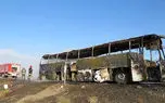 فیلم وحشتناک از تصادف مرگباراتوبوس با 2 تریلی در جاده کهورستان