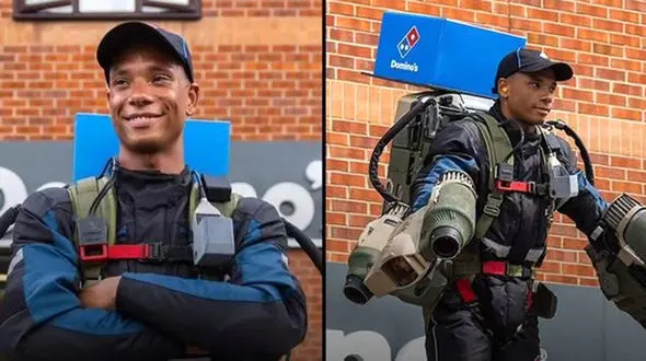 این مرد برای پیتزا بردن پرواز می کند / فیلمی که باور نمی کنید!