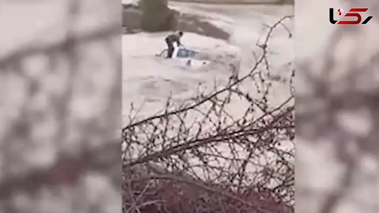 فیلم لحظه نجات کارکنان شرکت نفت از سیلاب هولناک گچساران 
