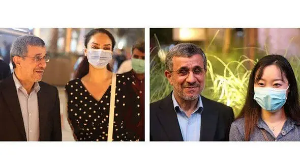 فیلم لمس احمدی نژاد توسط زنان نامحرم در امارات ! 