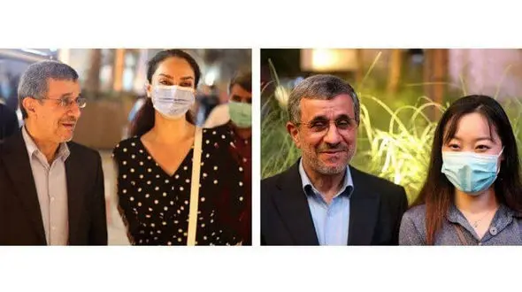 فیلم لمس احمدی نژاد توسط زنان نامحرم در امارات ! 