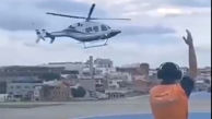 فیلم فرود هلیکوپتر از نمایی جذاب
