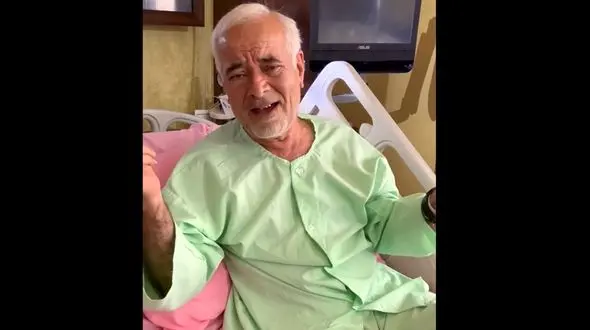 فیلم عاو عاو عاو صادق بوقی در بستری بیمارستان ! / پرستاران هم صدایش شدند !