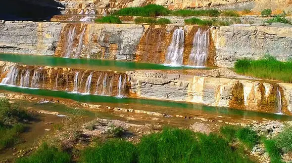 دستکاری عجیب در کالبد آبشار پلکانی کیوان به بهانه ایمنی! + فیلم