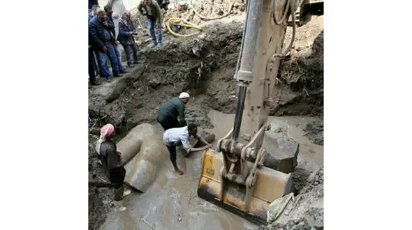 کشف جالب در یک گودال قاهره + عکس