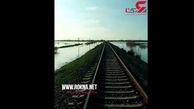 جاری شدن سیل در مزارع کشاورزی در ایران + فیلم 
