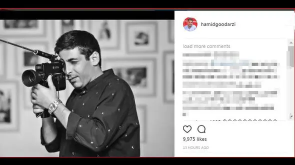 بازیگر معروف دوربین به دست شد + عکس