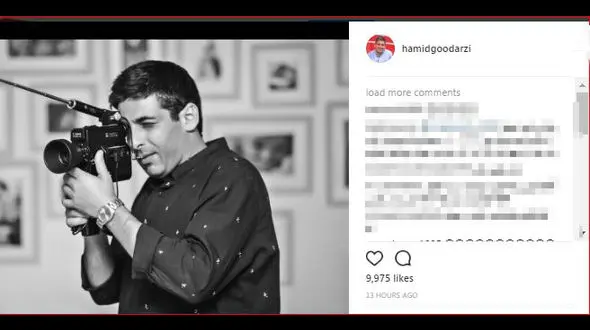 بازیگر معروف دوربین به دست شد + عکس