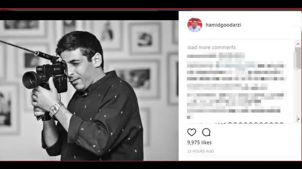 بازیگر معروف دوربین به دست شد + عکس