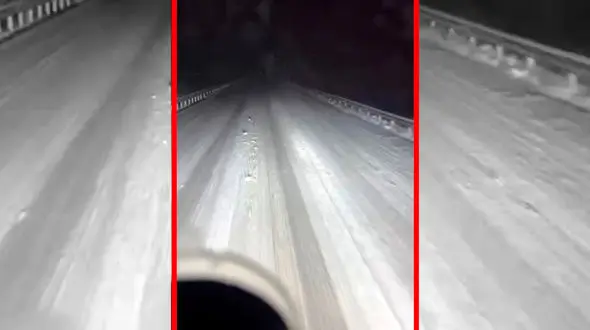 فیلم یخبندان در جاده های روستایی اطراف سقز