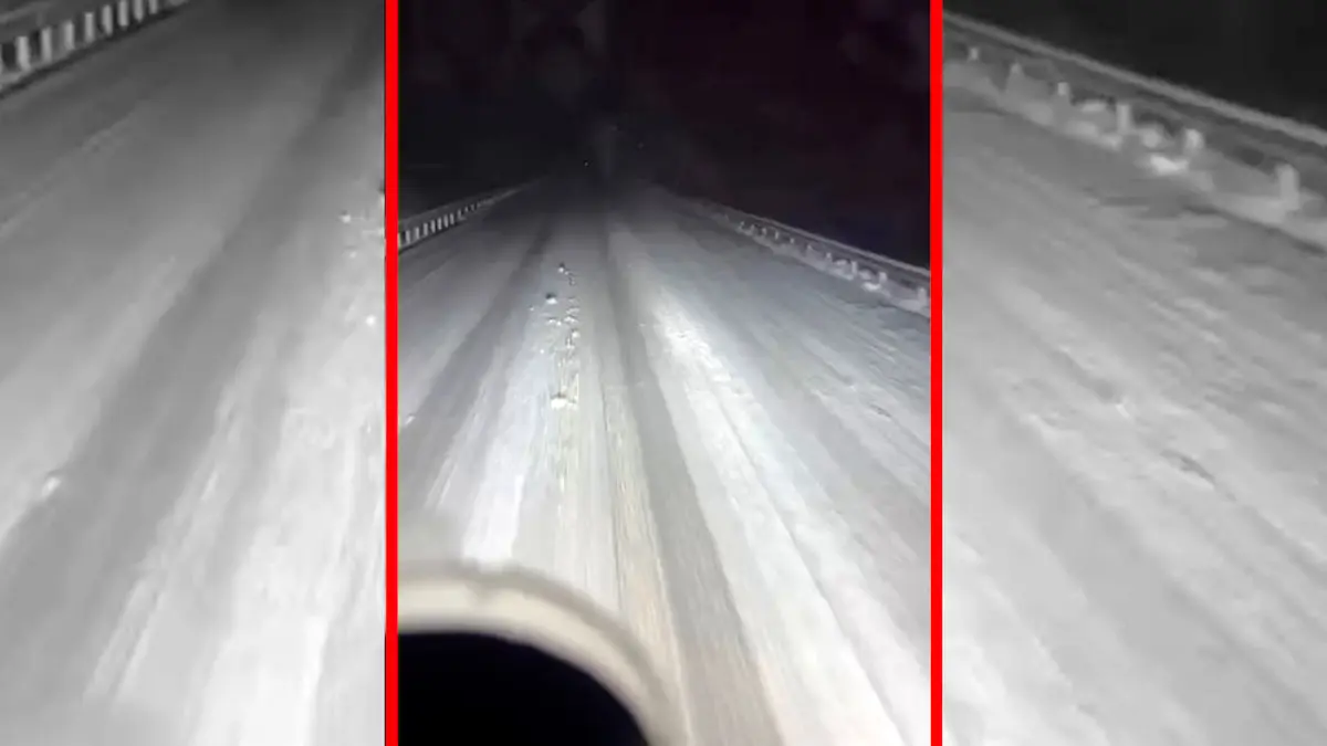 فیلم یخبندان در جاده های روستایی اطراف سقز