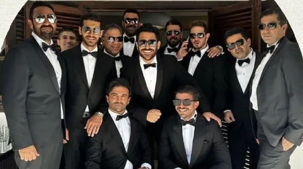 رونمایی از تنها فوتبالیست حاضر در جشن عروسی رضا گلزار: من و رضا از اول ابتدایی با هم همکلاس بودیم رفاقت ما حالا حدوداً 40 ساله شده است و...