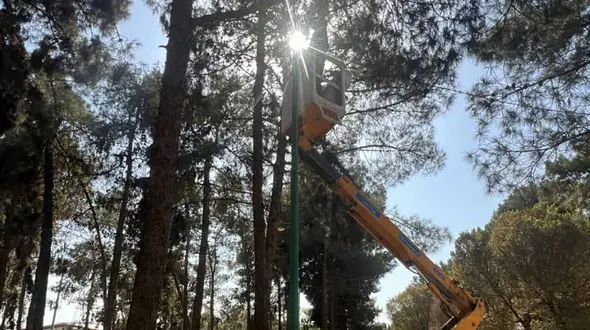 ارتقاء روشنایی بوستان‌های منطقه ۱۹ با نصب بیش از 350 پروژکتور
